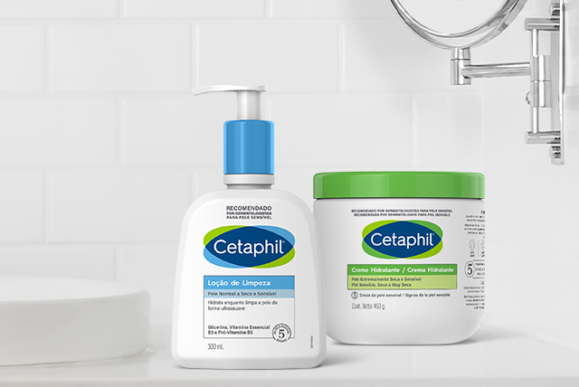 Produtos Cetaphil para todos os tipos de pele, inclusive pele sensível