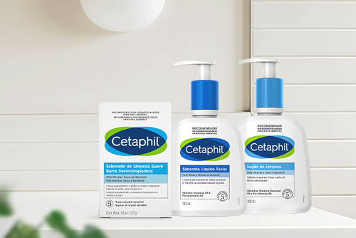 Sabonetes de limpeza para corpo e rosto Cetaphil