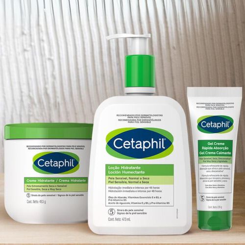 Creme, loção e gel hidratante Cetaphil