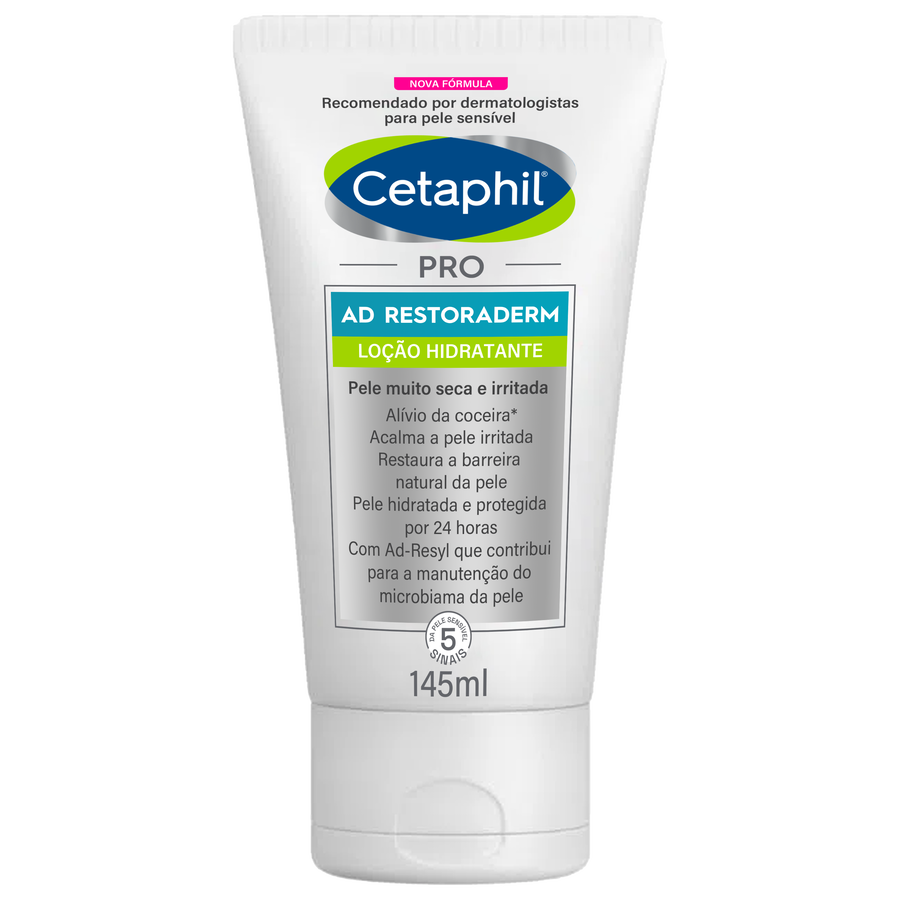 Loção hidratante para pele com tendência a atopica Cetaphil PRO AD Restoraderm