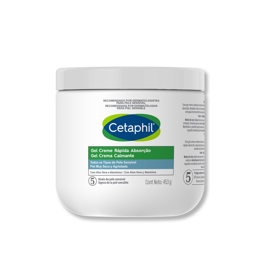 Gel creme de rápida absorção Cetaphil para todos os tipos de pele sensível
