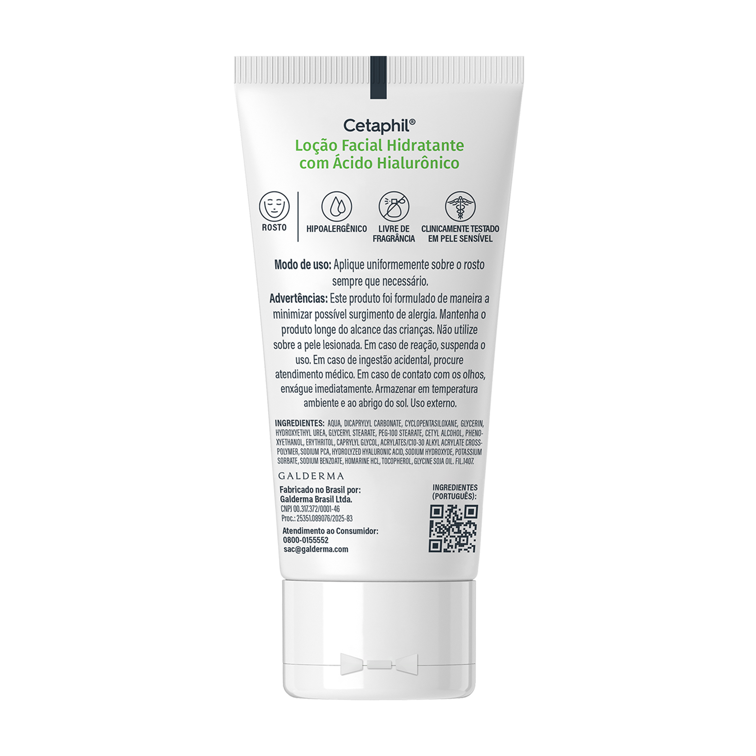 Lo&ccedil;&atilde;o Hidratante Facial com &Aacute;cido Hialur&ocirc;nico 50mL Cetaphil Sabrina Sato