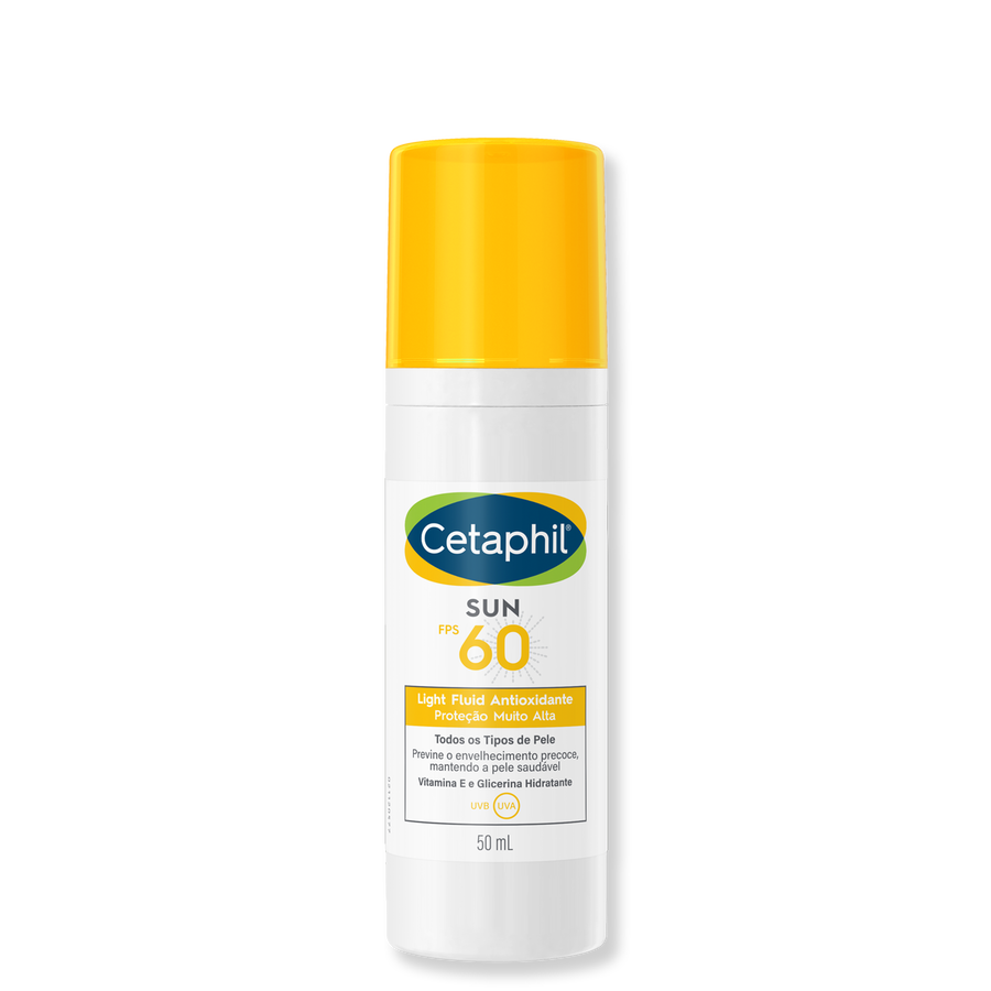 Protetor Solar Antioxidante Sem Cor Cetaphil Sun FPS 60 50mL