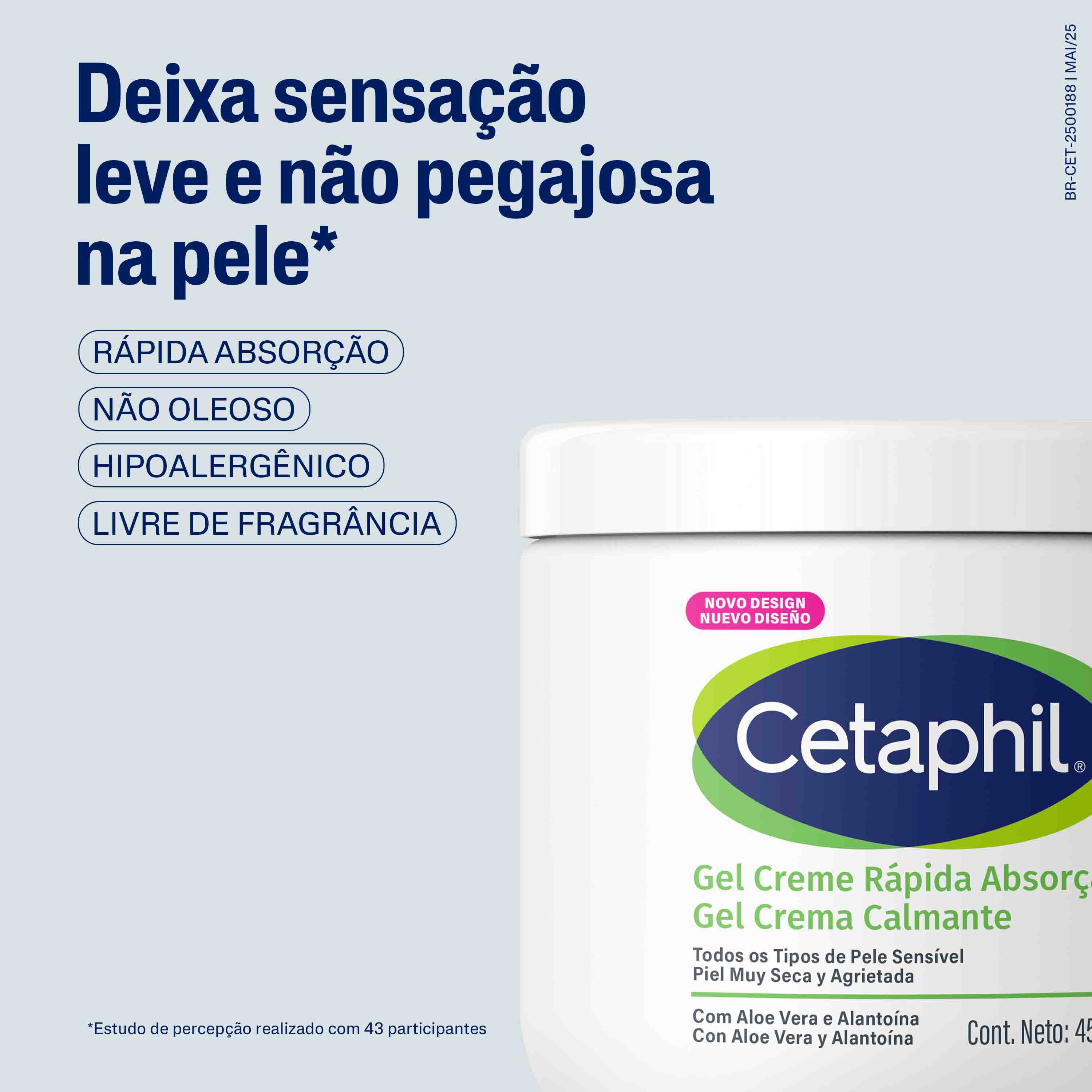 Gel Creme R&aacute;pida Absor&ccedil;&atilde;o 453g