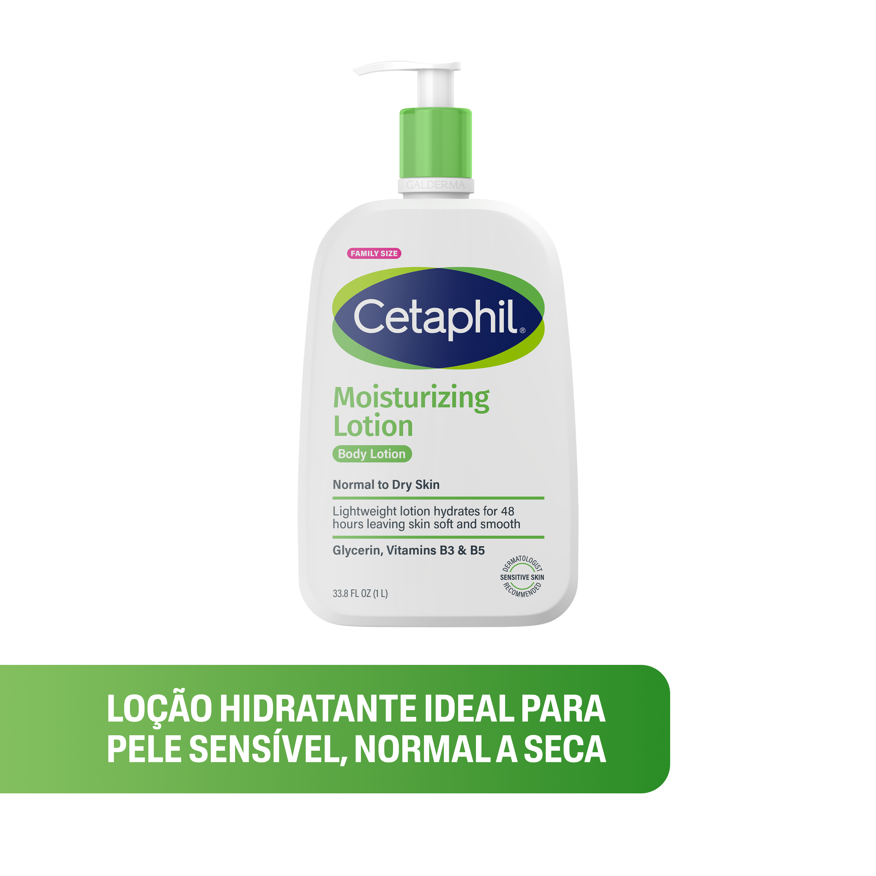 Lo&ccedil;&atilde;o Hidratante Cetaphil Litr&atilde;o 1L