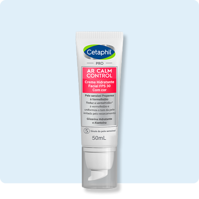 Creme Hidratante Facial FPS 30 com cor Cetaphil Pro AR Calm Control 50mL