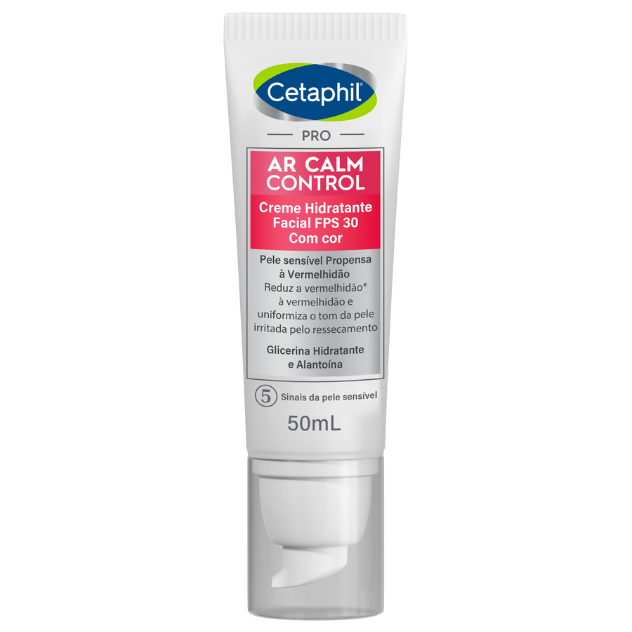 Creme Hidratante Facial FPS 30 com cor Cetaphil Pro AR Calm Control 50mL