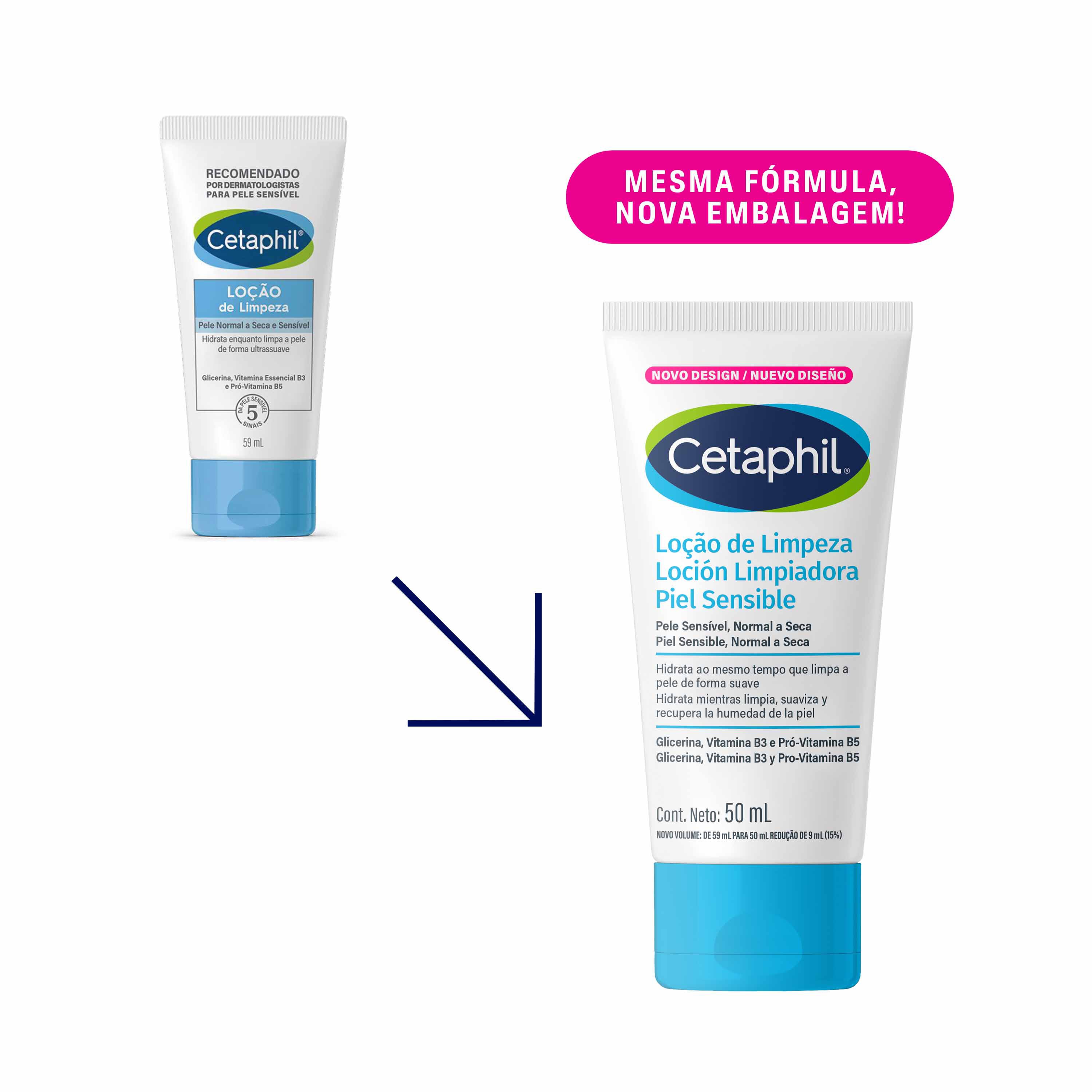 Lo&ccedil;&atilde;o de Limpeza Travel Size 50mL