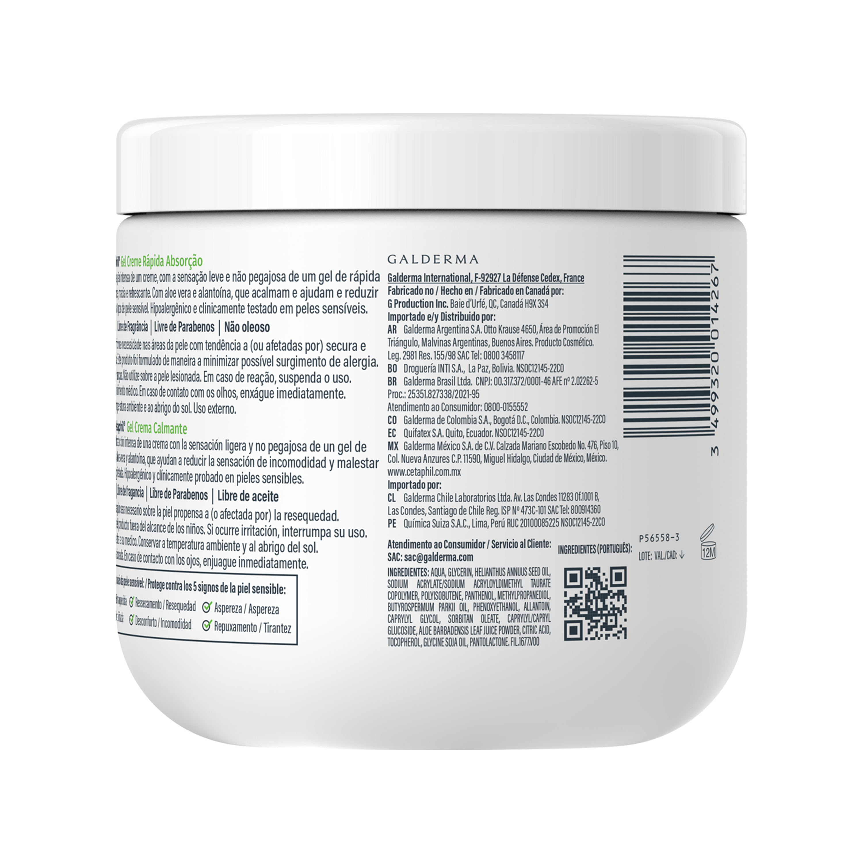 Gel Creme R&aacute;pida Absor&ccedil;&atilde;o 453g