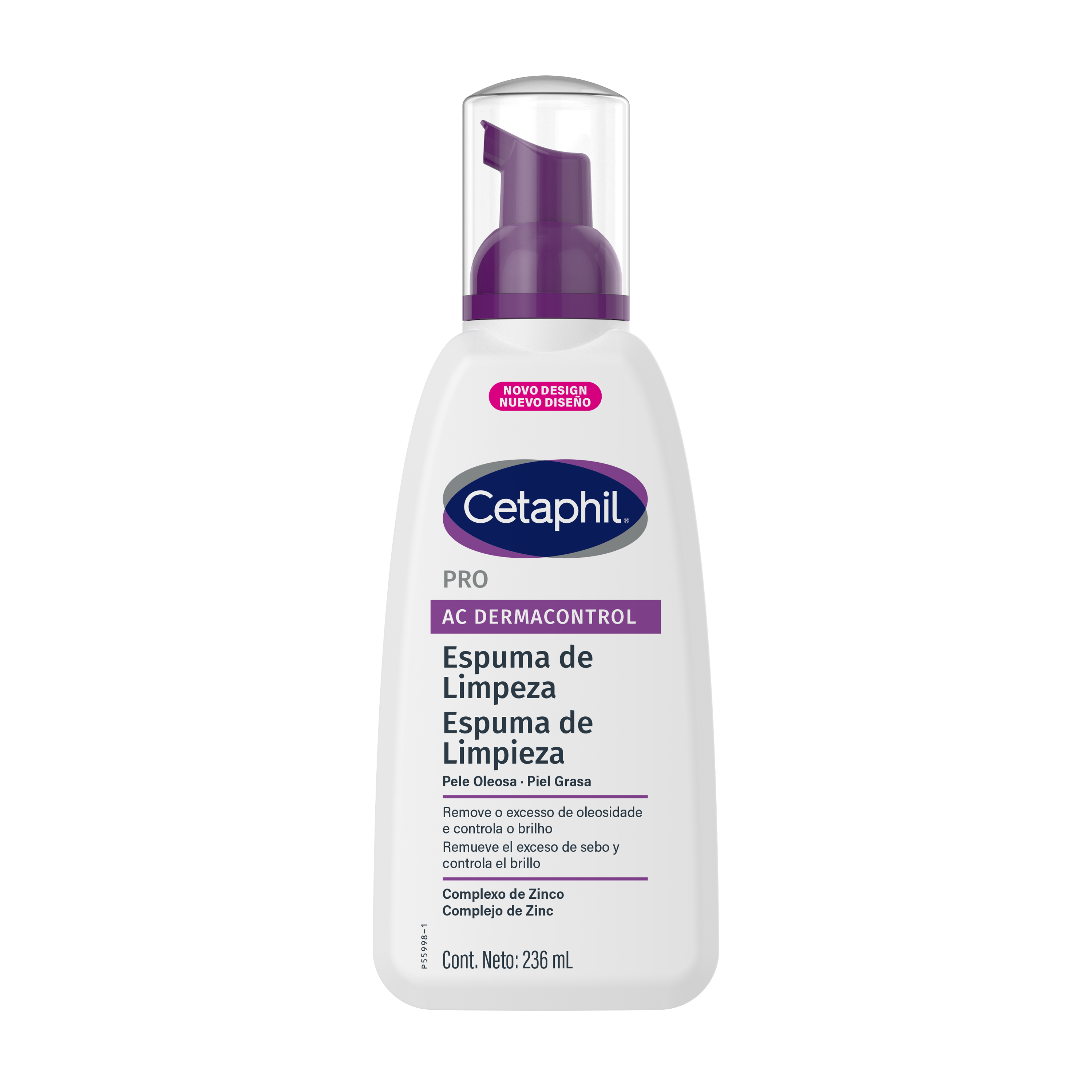 Espuma de Limpeza PRO AC Dermacontrol 236mL