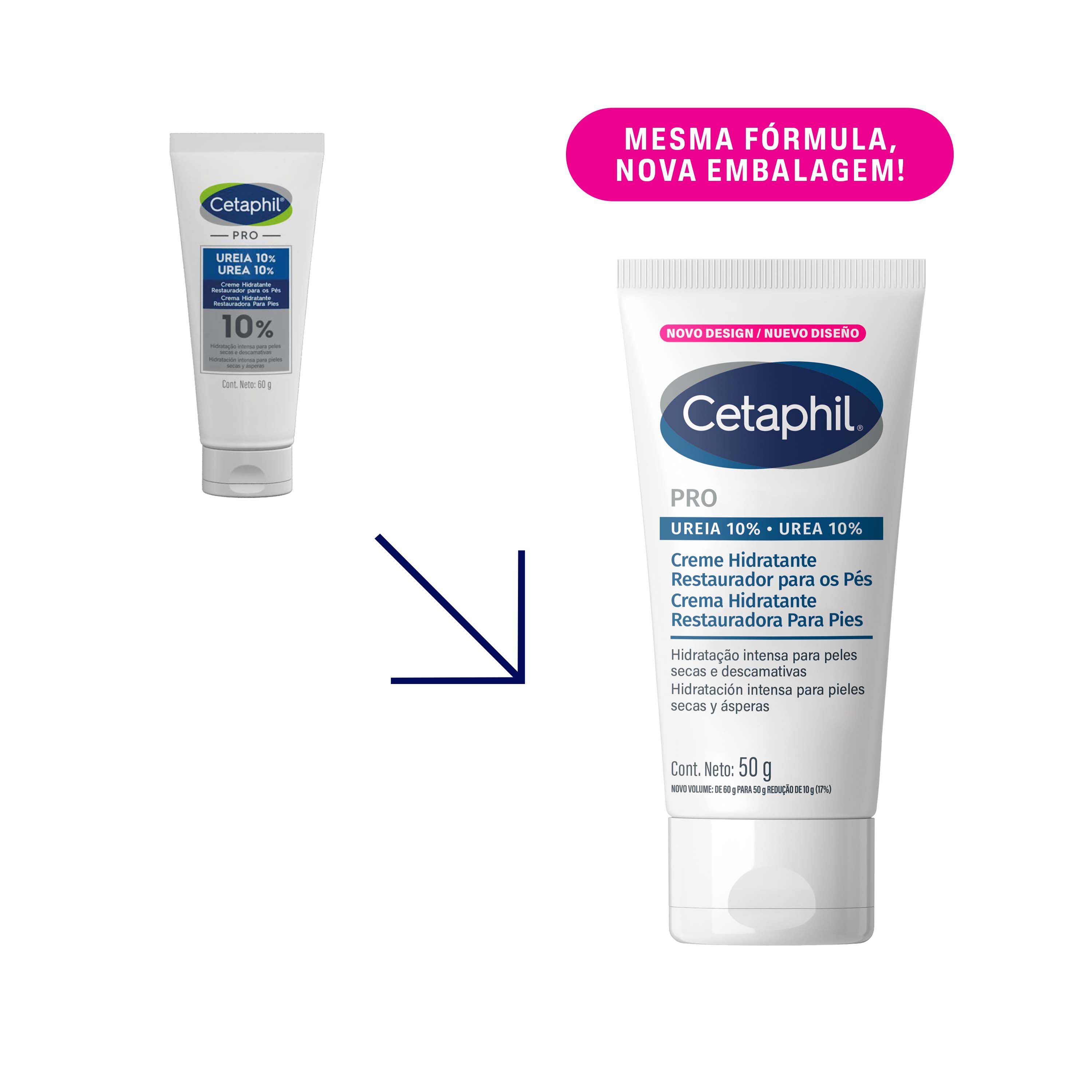 Creme Restaurador para os P&eacute;s PRO Ureia 10% 50g