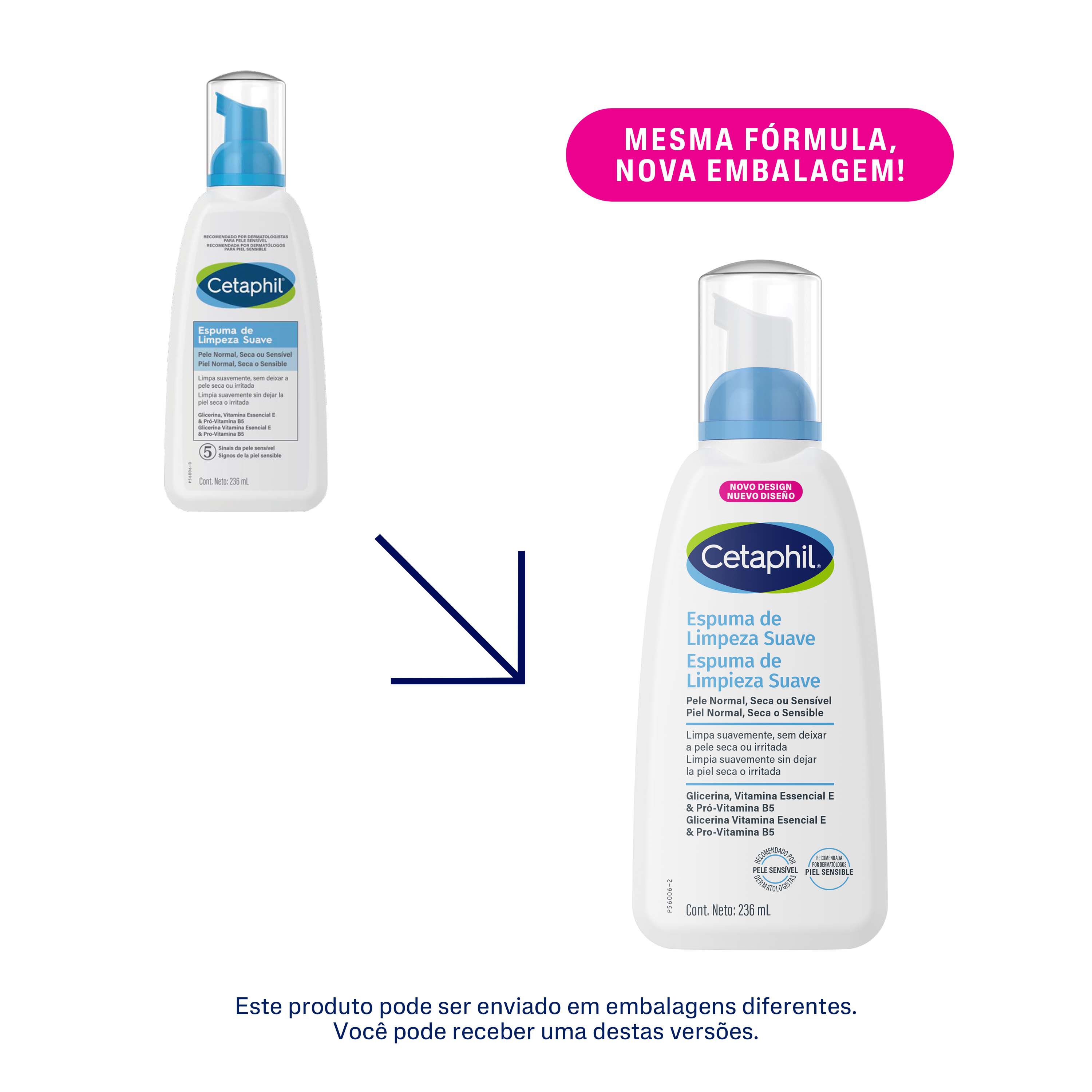 Espuma de Limpeza Suave 236mL