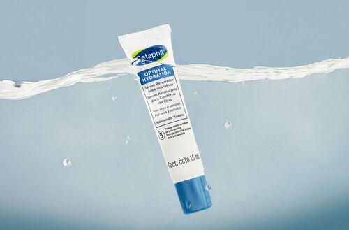 Embalagem de s&eacute;rum renovador para &aacute;rea dos olhos Cetaphil Optimal Hydration 