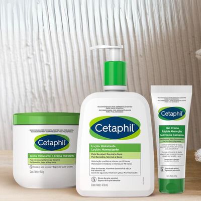 Lo&ccedil;&atilde;o Hidratante Cetaphil e Creme Hidratante Cetaphil