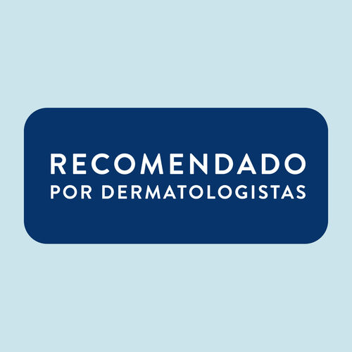 Selo azul: "Recomendado por Dermatologistas".
