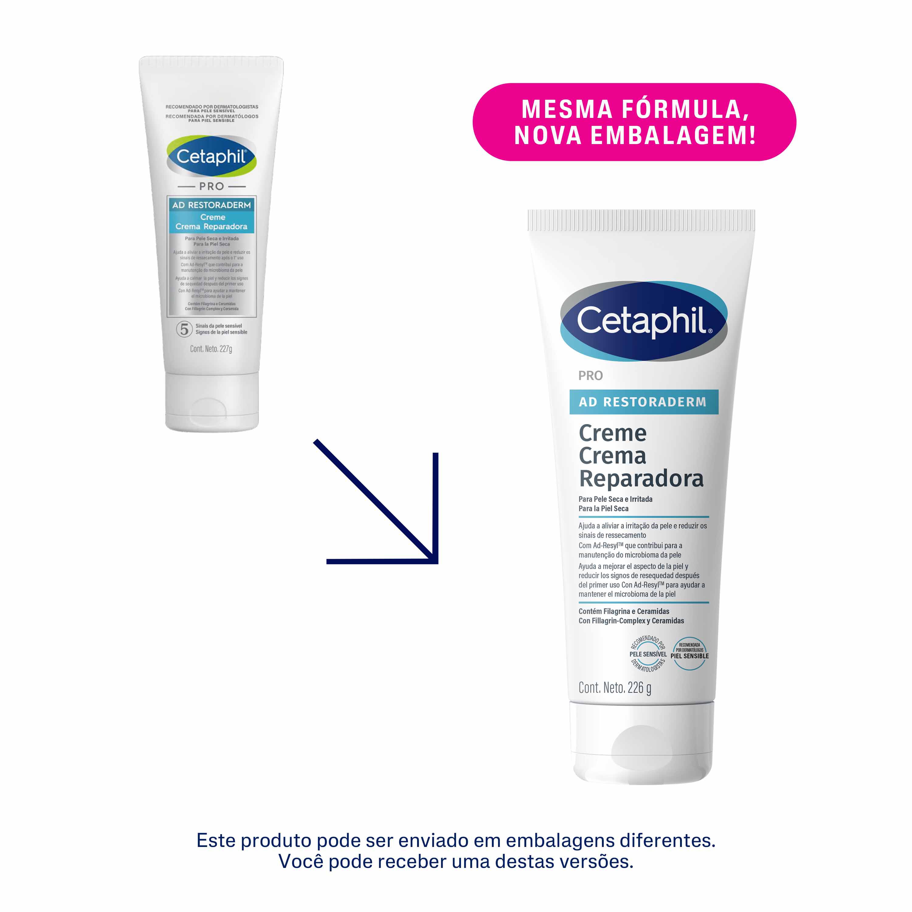 Creme Hidratante PRO AD Restoraderm 226g