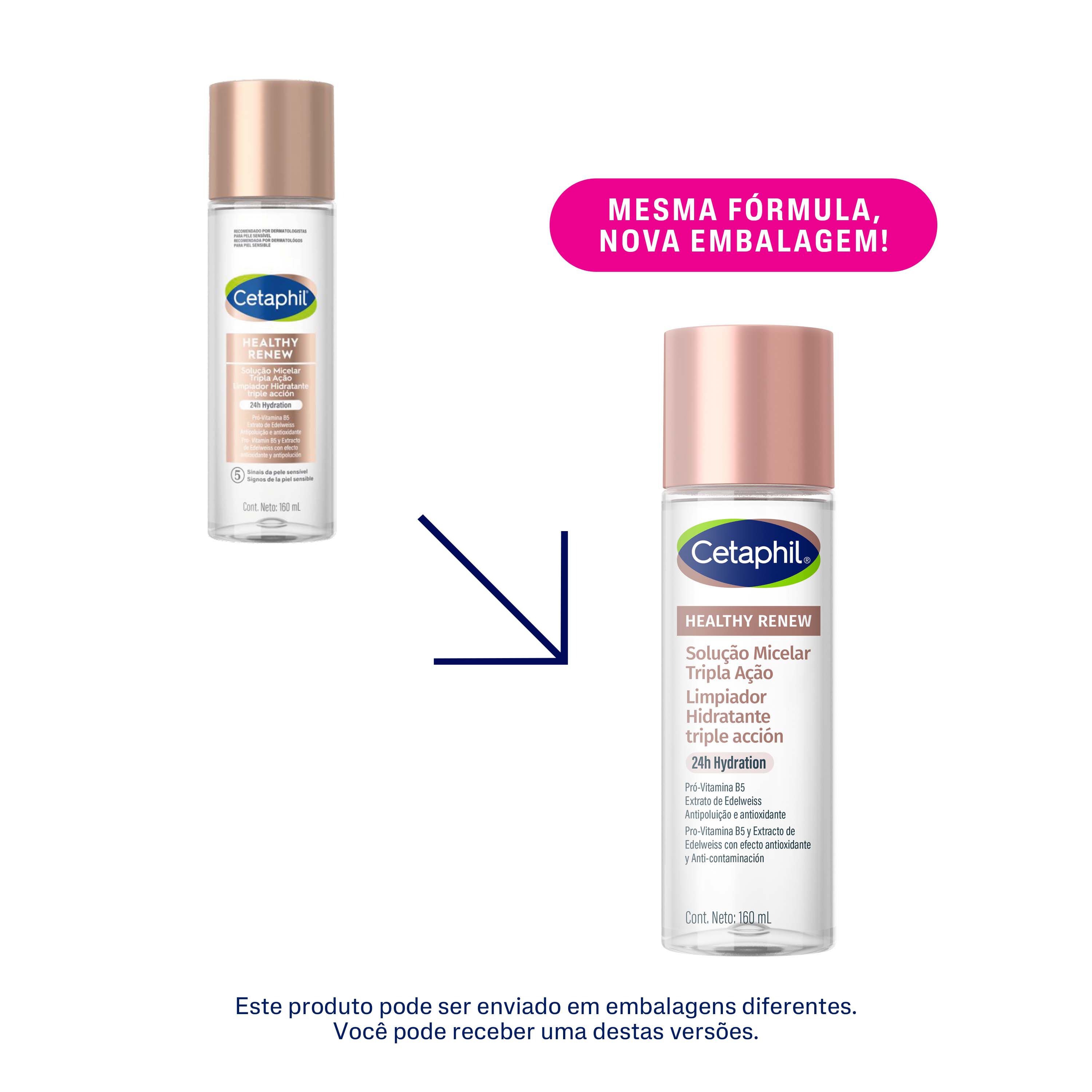 Solu&ccedil;&atilde;o Micelar Tripla A&ccedil;&atilde;o Healthy Renew 160mL