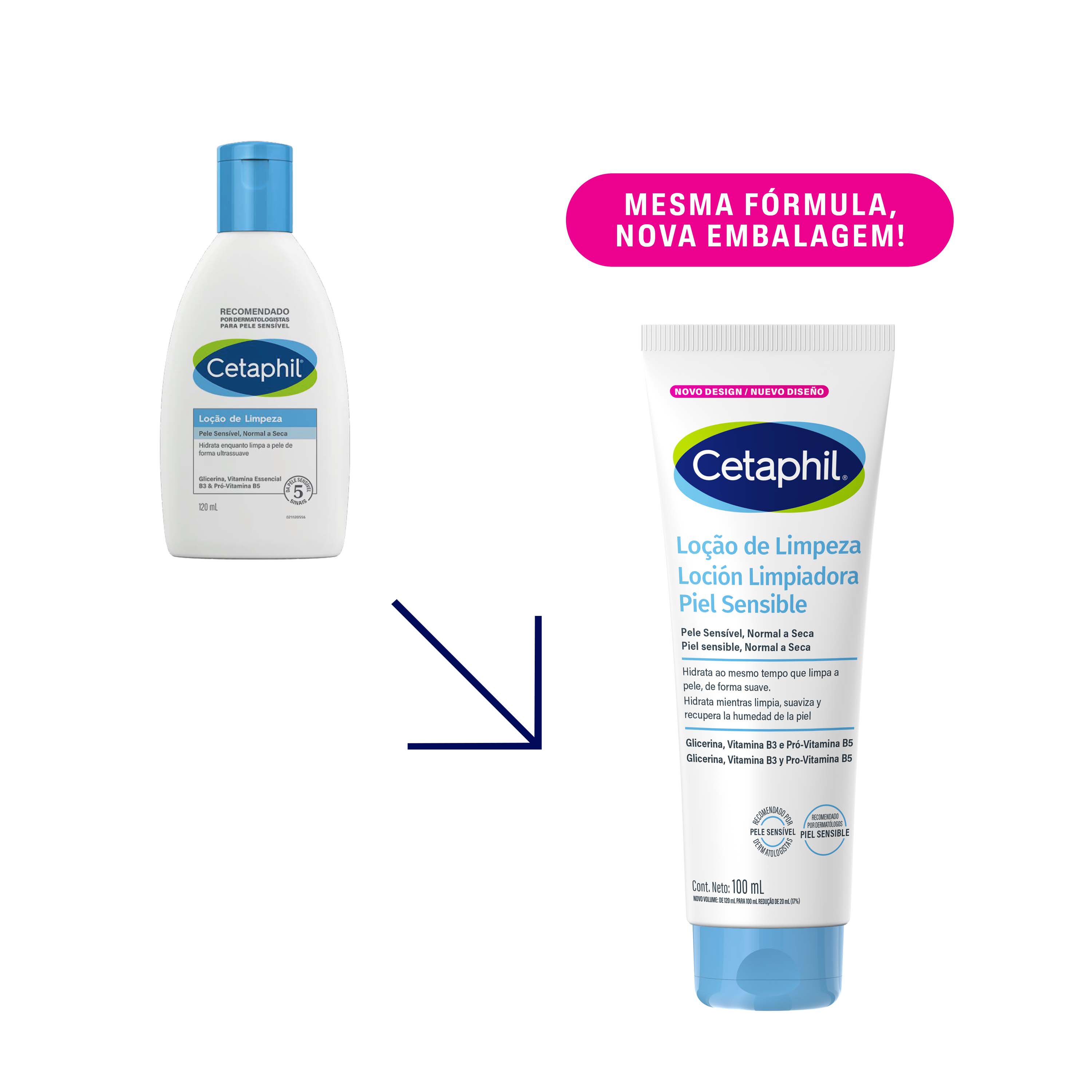 Lo&ccedil;&atilde;o de Limpeza 100mL