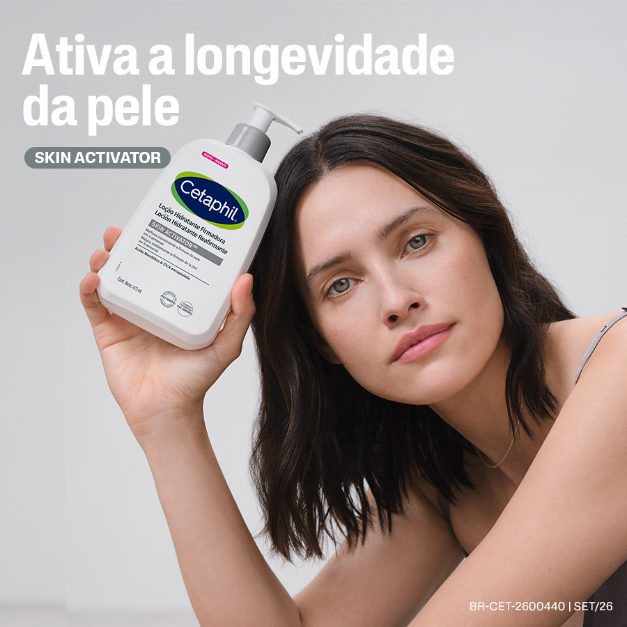  Lo&ccedil;&atilde;o Firmadora Skin Activator Cetaphil longevidade da pele